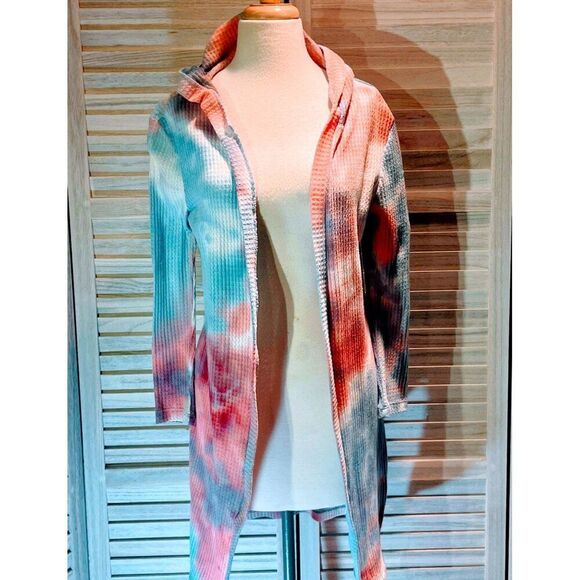 Another Reason Sm Tie Dye Duster Cardigan - Picture 9 of 11